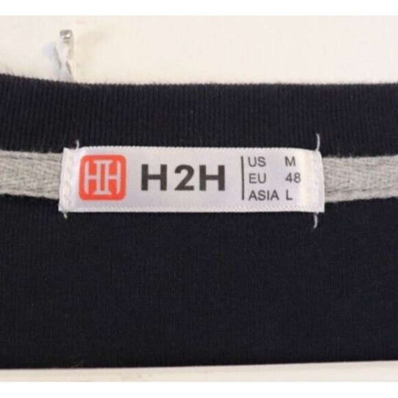 H2H‎ Mens Cardigan Sweater Medium Blue Grandpa Casual Comfortable - Picture 2 of 6